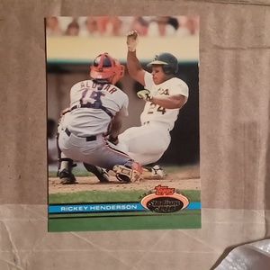 RICKEY HENDERSON Topps Stadium Club Card